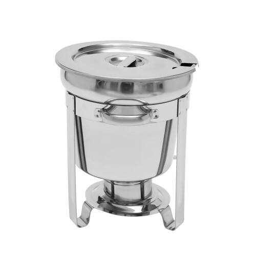 Soppspånstation 7,4 liter rostfritt stål silver 2