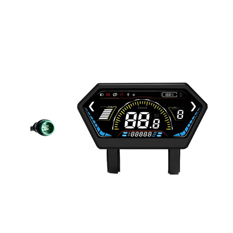 Uks6 Electric Scooter Lcd Meter Color Screen 24V-72V Electric Bicycle Dashboard E-Bike Display Waterproof 5Pin 6031515030569