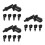 15Pcs Spark Plug Cover Black Plastic Durable Caps for Motorcycles 6