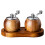 2PC Spherical Pepper Grinder,Hand Cranked Ceramic Core Grinder,Pepper Powder Salt Multi-Purpose Grinder,Kitchen Tool 1