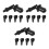 15Pcs Spark Plug Cover Black Plastic Durable Caps for Motorcycles 7