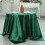 BalsaCircle Velvet Square Table Overlay 72 x 72 in 2