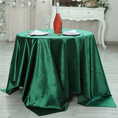 BalsaCircle Velvet Square Table Overlay 72 x 72 in 1