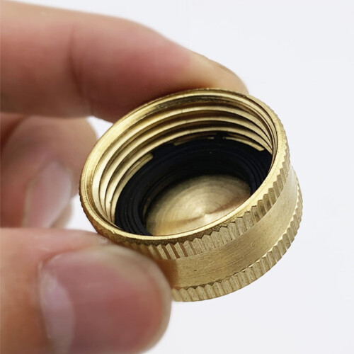 Brass Hose End Cap for 3/4" Male Thread – 4 Pack 1