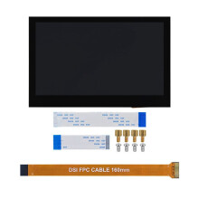 Pantalla Táctil Capacitiva de 4,3 Pulgadas para Raspberry Pi 5/4B/3B+ Pantalla IPS Cable CSI Sin Unidad de 800x480 con Monitor Estándar