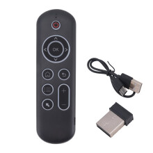 5.0 Tangentbord 2.4G Trådlös Air Mouse Bakgrundsbelysning Röstfjärrkontroll för Dator Bärbar Android TV Box