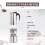 100ML Stainless Steel Coffee Pot for Camping Percolator Coffe Maker 5