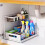 Under Sink 2 Tier Sliding Cabinet Basket Organizer Drawer Pull Out Cabinet Multi-Purpose Sink Organizer 4