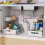 Under Sink 2 Tier Sliding Cabinet Basket Organizer Drawer Pull Out Cabinet Multi-Purpose Sink Organizer 6