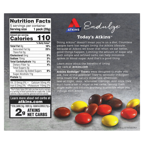 Ατκινς, Endulge, Καντιέδες Μέλισσας, 5 Μπάρες, 1 oz (28 g) Κάθε 1