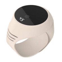 Electric Hand Warmers Heating Bracelet 2 in 1 Camping Pocket Hand Warmer Bracelet LCD Display Fast Heating-Beige