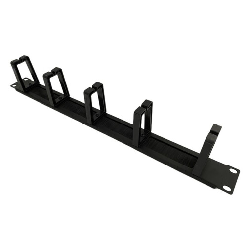 1U 19 Inch Rack Cabinets Cable Management Network Organizer Network Brush Panel Five Ring Detachable Wire Manager Frame 1