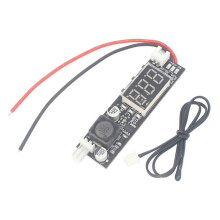 12V PWM 2-3 Wire Fan Temperature Controller Speed Governor Display Module for PC Fan/Alarm, Blackhead Probe