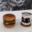 Retro  Fun Hamburg Insulation Solid Wooden Coasters Home Multi-Functional Layered Building Blocks Ornaments 4