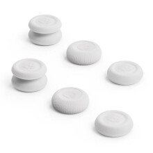 Set di Impugnature per Pollice Joystick Cover per Levetta per PS5 PS4 PRO Copri Levetta Antiscivolo Bianca