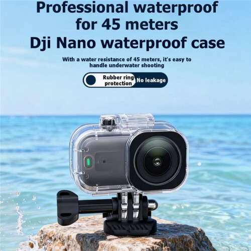 For  Osmo  Camera 60M Waterproof Case Thumb Sports Camera Diving Protective Case Professional Waterproof 2