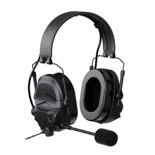 Taktisches Headset mit Mikrofon K/M-Stecker Faltbarer Anti-Lärm-Kopfhörer Jagd Gehörschutz NRR25dB