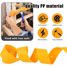 4Pcs 16.4ft Perforated Strips, Hold Wires in Place & Mark for Industrial and Commercial Rough-in, Drywall Cable Holder