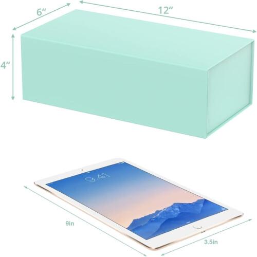 Συσκευασία 4 μαγνητικών κουτιών δώρου 12"x6"x4" – Πολυτελής συσκευασία για δώρα 1