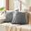 Flannel Pillow Cases 26x26 in, 2 Pack, Zip Closure 2