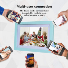 10.1 Inch Digital Picture Frame Digital Photo Frame WiFi 16GB Large Storage HD IPS Touch Screen US Plug
