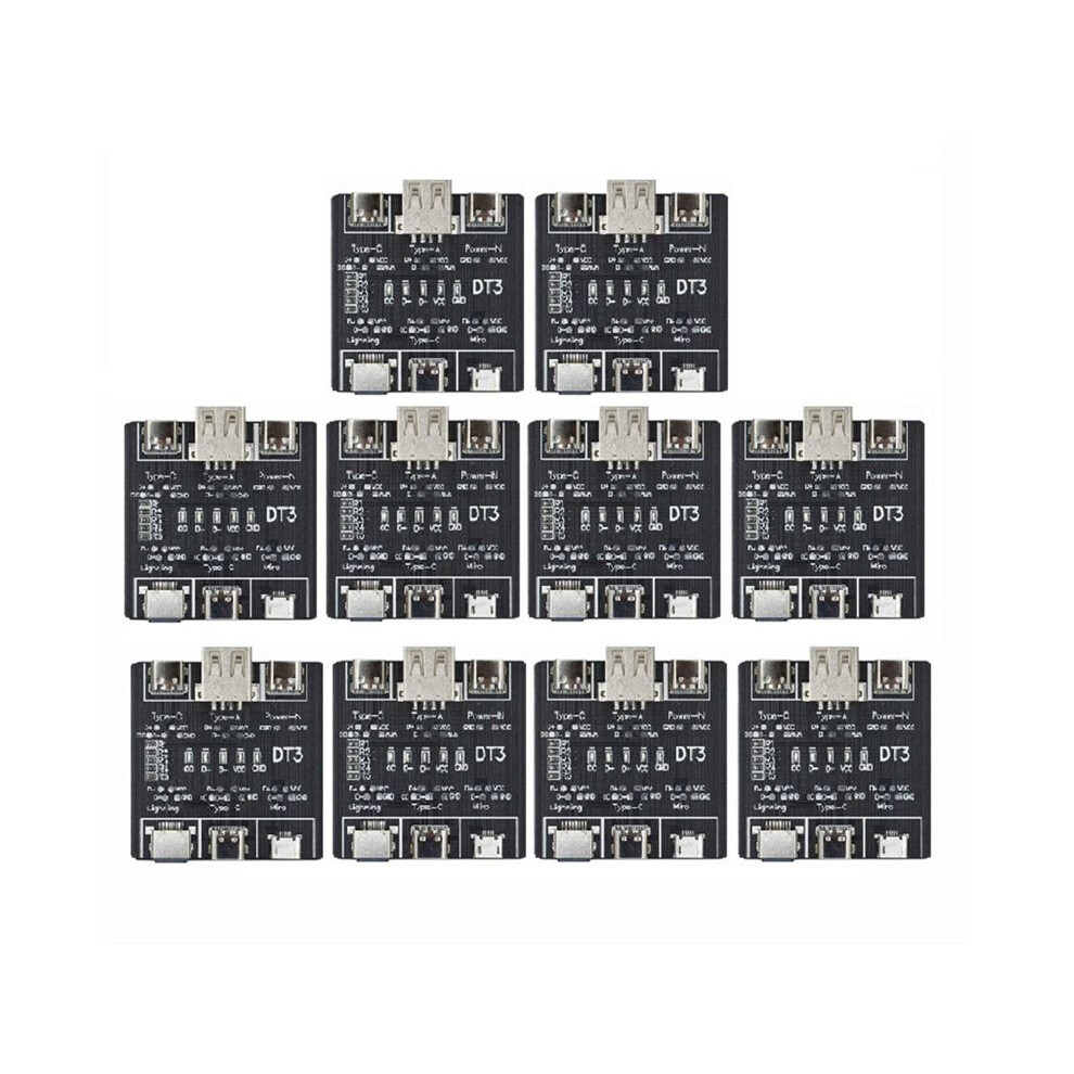 Dt3 Data Cable Detection Board Usb Cable Tester For Ios Android Type-C Micro-Type Short Circuit Test Board 4714067294475