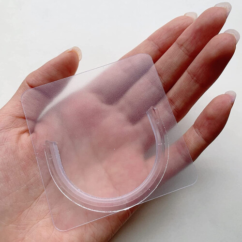 Transparente Gardinenstangenhalterung (2 Stück) 2