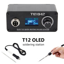 T12-942 Soldeerstation OLED Digitale Elektronische Soldeerbout -Versie Draagbaar met DC24V3A Voeding