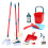 3Sets Children's Play Cleaning Set Lightweight Plastic Broom Mop Kit 3