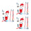 3Sets Children's Play Cleaning Set Lightweight Plastic Broom Mop Kit 8