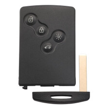 4 Button Remote Key Card Keyless Key 433mhz PCF7952 Chip 7952 Chip for Megane 3 Megane III