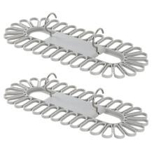 2pcs Durable Socks Drying Rack Space Saving Multifunctional Clothes Hanger with 32 Clips Stable Underwear Hanging Clip