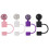4Pcs Silicone Straw Caps for Coffee Cups with Rhinestone Decor 7