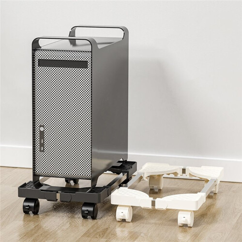 Computer Tower Stand, Adjustable Mobile CPU Holder PC Tower Stand with Rolling Caster Wheels, Pc Floor Riser Stand A 2