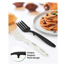 2pcs Silicone Flexible Cooking Fork, 11.6 Inch, Heat Resistant, Non-Stick for Efficient Mixing, Mashing, and Whisking