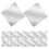 40Pcs Tiny Silver Acrylic Mirror Tiles Self-Adhesive for Wall Crafts 3