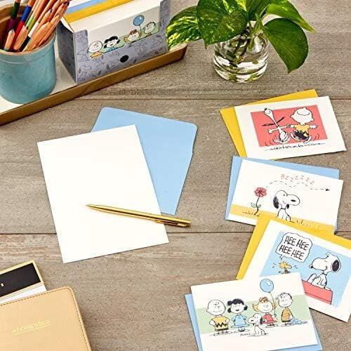 Peanuts Blank Cards Assortment, 70th Anniversary (40 Note Cards with Envelopes) 1
