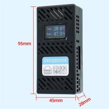 Cabinet Type Temperature and Humidity Transmitter Sensor OLED LCD Screen Self-Illuminating Night Vision Double RJ45