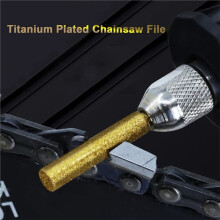 Titanium Plated Diamond Sharpener 8Pcs Chainsaw Bits Set for Electric Chainsaw, Sizes 4.8mm