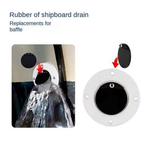 Marine Drain Flap Replacement Scupper Valves Flapper for Marine Drainage 2
