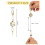 4 PCS Retractable Keychain with Double Hook, Badge Holder, and Stretchable Lanyard in Multiple Colors 6