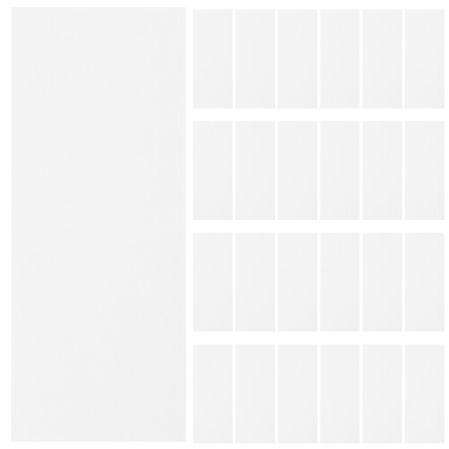 60Pcs White Blank Replacement Paper for Daily Chore Chart Use 1