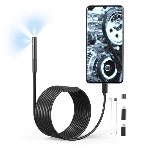 Industrial IP67 Waterproof Snake Camera (19201440, Type-C) Compatible with iOS 1