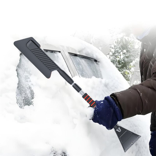 3In1 Extendable Ice Scraper Front Windshield Ice Scraping Defrost Broom for Car Vehicle Snowmobiles 1