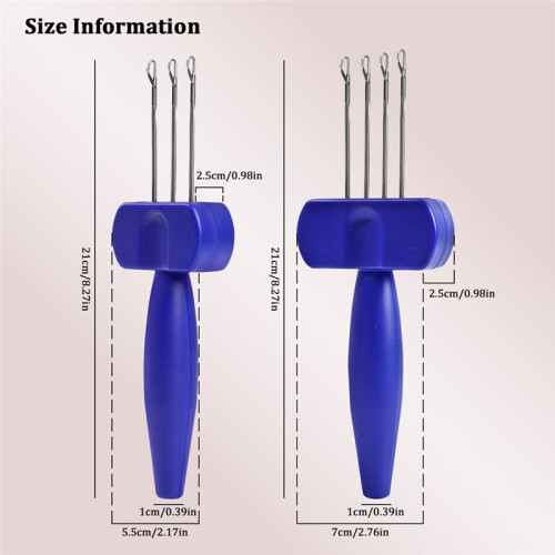 Portable Cord Knitting Hook Needle Crocheting Tool for Binding-Off or Edging Knitting LatchHook Tool Three- 2