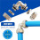 2 PCS 3/4" Brass-Nickel Plated Equal Elbow Fittings for Compressed Air  Systems 2