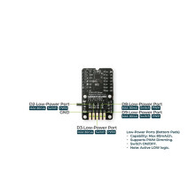 COB LED Driver Board for Seeed Studio XIAO Ended COB LED Strip, 7-Channel PMIC Battery MManagement Grove I2C Connector