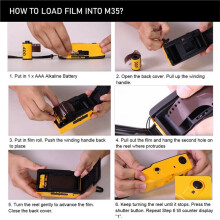M35 35mm Film Camera with Flash, Reusable Retro Non-Disposable Manual Reloadable Film Camera for Travel, Party,Shoot