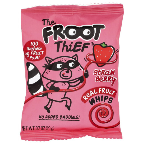 The Froot Thief, Αληθινές Φρούτα Whips, Στρόγγυλο, 5 Πακέτα, 0.7 oz (20 g) Κάθε 2