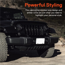 Smoked Lens Turn Signal & Side Lights Kit for JK 2007-2017 LED Blinker Accessories